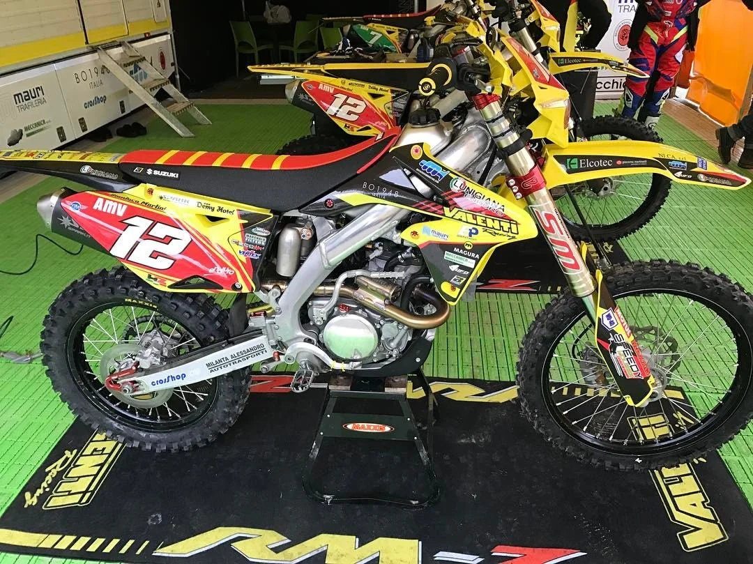 Gianluca Martini in enduro con Suzuki RMZ 250 nel 2017