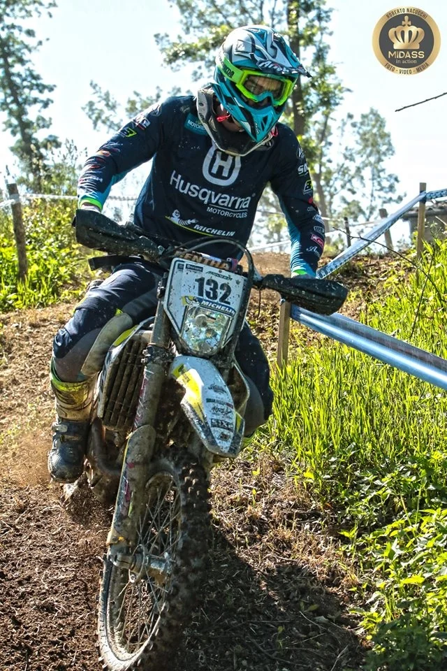 Luca Cavo in enduro con Husqvarna nel 2019