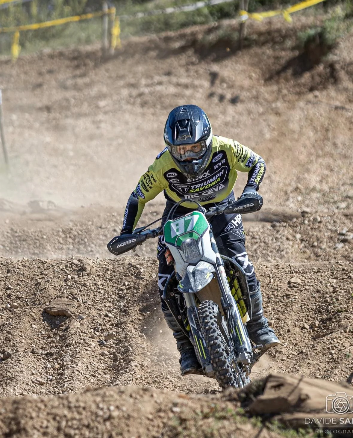 Walter Bossi con Triumph TF 250-E agli Assoluti d'Enduro 2026