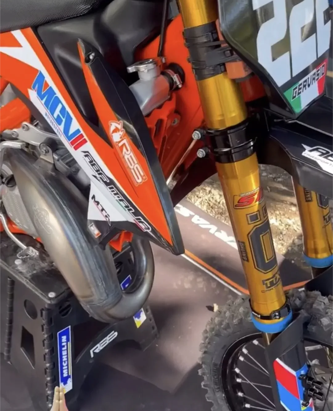 Filippo Gervasio con la KTM SX 125