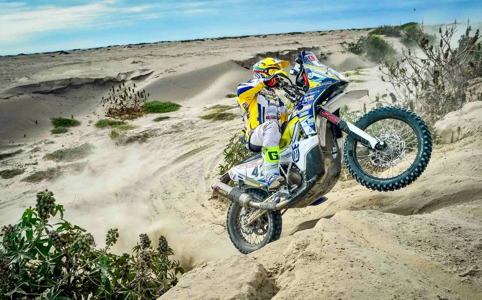 Maurizio Gerini alla Dakar con Husqvarna Rally 450