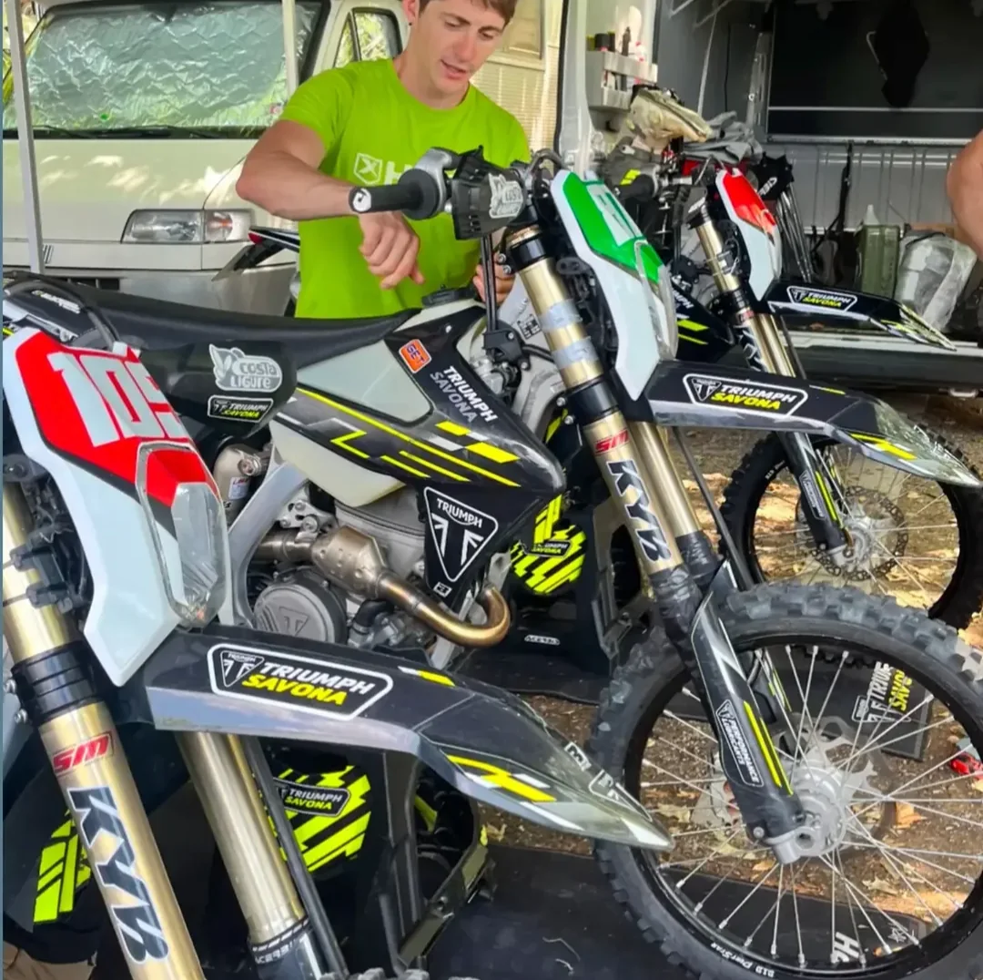 Moto Triumph preparate per Vizio, Bossi e Tissoni
